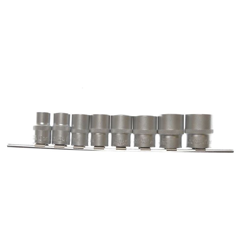 Bluespot Tools 3/8in Drive Socket Set on Rail, 8 Piece BlueSpot Tools - RockBottom Northampton