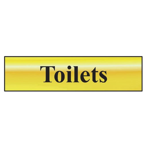 Scan Toilets - Polished Brass Effect 200 x 50mm Scan - RockBottom Nothampton