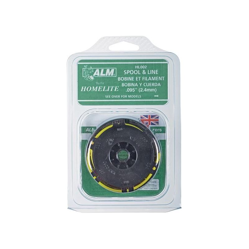 Alm Manufacturing HL002 Spool & Line Dual Line Models 2.4mm x 2 x 2.25m ALM Manufacturing - RockBottom Northampton 