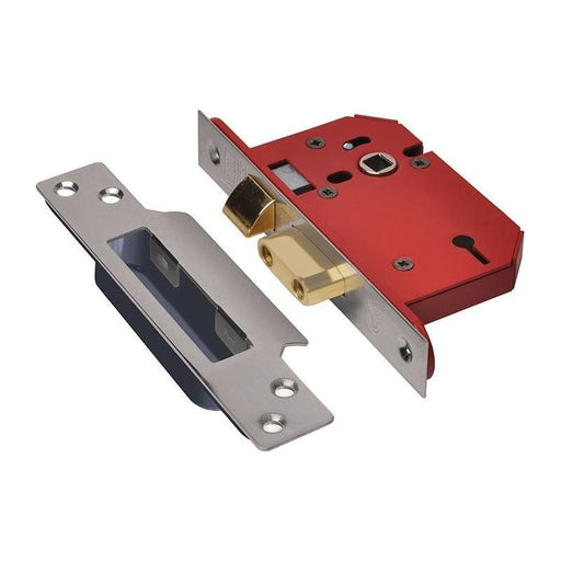 Union StrongBOLT 2203S 3 Lever Mortice Sashlock Stainless Steel 68mm 2.5in Visi UNION - RockBottom Northampton