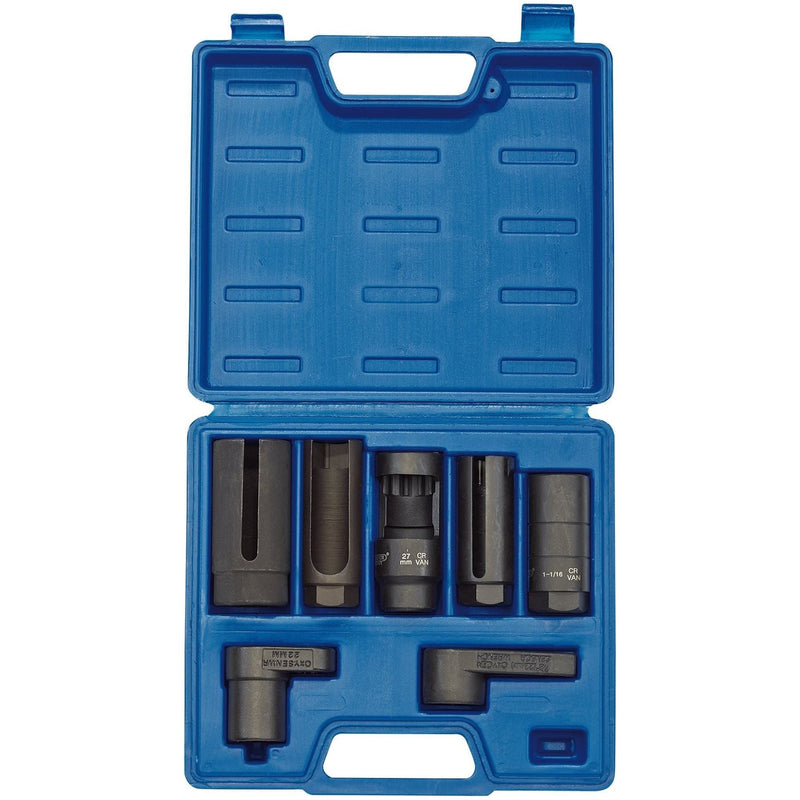 Draper 89765 Draper Expert Lambda/Oxygen Sensor Socket Set, 3/8", 1/2" Sq. Dr. (7 Piece)