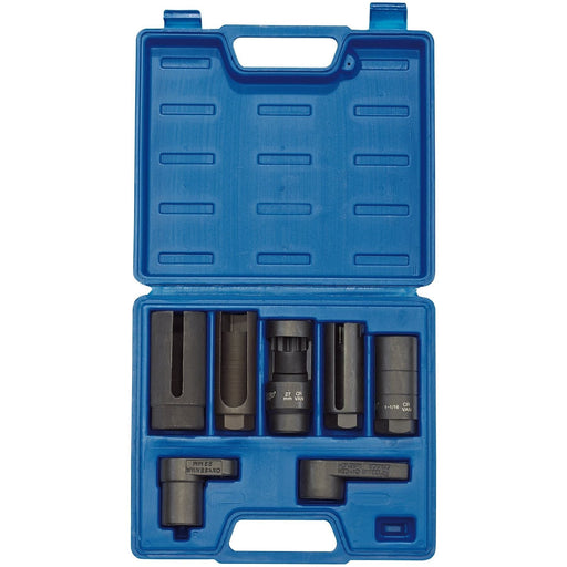 Draper 89765 Draper Expert Lambda/Oxygen Sensor Socket Set, 3/8", 1/2" Sq. Dr. (7 Piece)