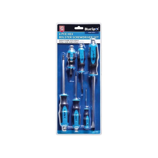 Bluespot Tools Hex Bolster Screwdriver Set, 6 Piece BlueSpot Tools - RockBottom Northampton