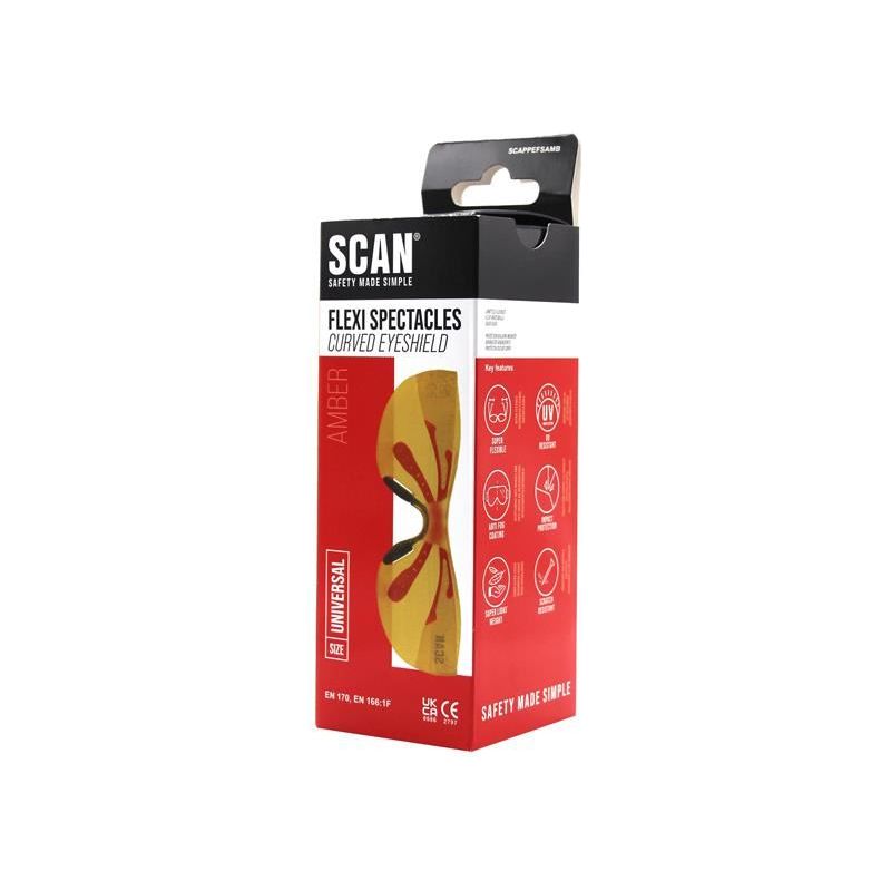 Scan Flexi Spectacle Amber Scan - RockBottom Nothampton