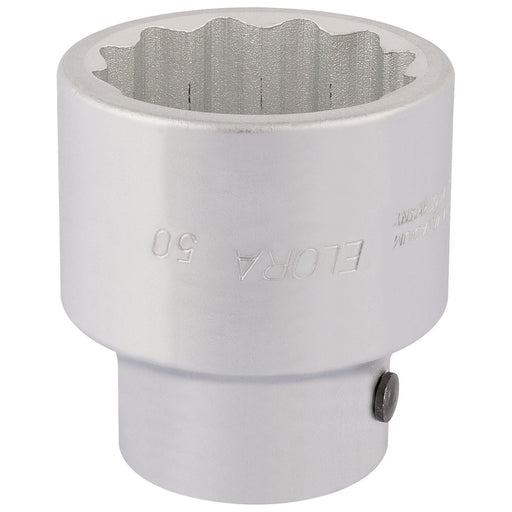 Draper 67468 Elora Bi-Hexagon Socket, 1" Sq. Dr., 50mm