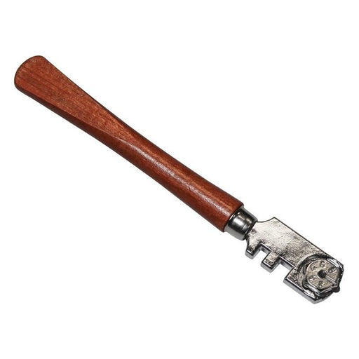 Faithfull Six Wheel Glasscutter Tungsten Carbide - Wood Handle Faithfull - RockBottom Northampton
