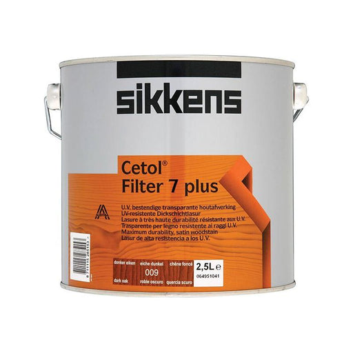Sikkens Cetol Filter 7 Plus Translucent Woodstain Dark Oak 2.5 litre Sikkens - RockBottom Nothampton