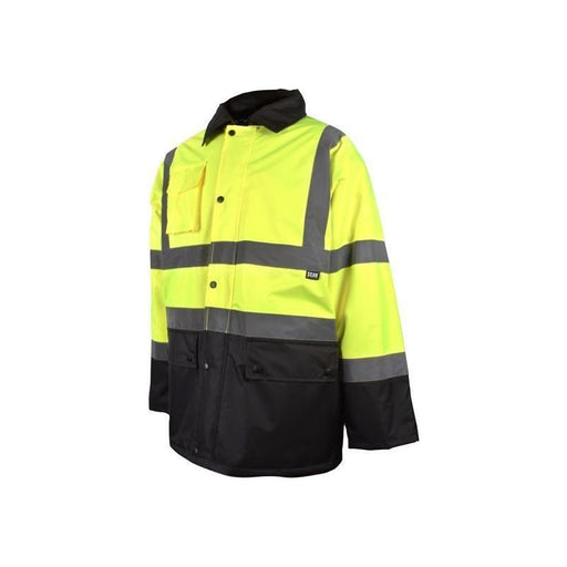 Scan Hi-Vis Yellow/Black Motorway Jacket - XL (48in) Scan - RockBottom Nothampton