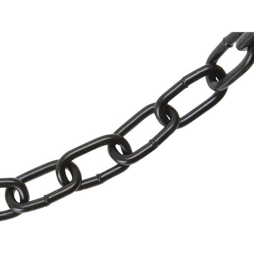 Faithfull Black Japanned Chain 5mm x 10m Box - Max. Load 160kg Faithfull - RockBottom Northampton
