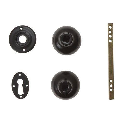 Yale Locks P405 Rim Knob Black Finish Yale Locks - RockBottom Northampton