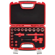 Draper XP1000 VDE Metric Socket Set, 3/8" Sq. Dr. (19 Piece) Draper - Town Tools
