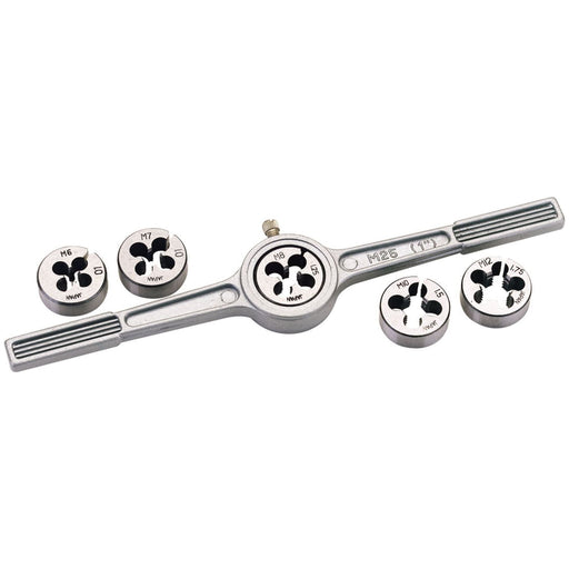 Draper 79197 Circular Metric Die and Holder Set (6 Piece)