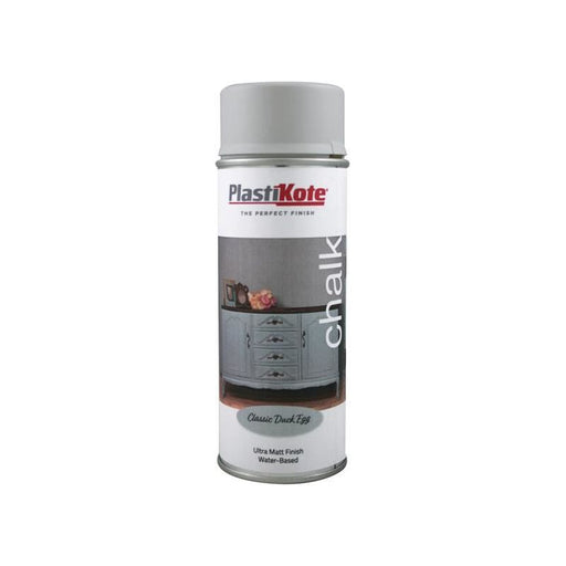 Plastikote Chalk Finish Spray Classic Duck Egg 400ml PlastiKote - RockBottom Nothampton