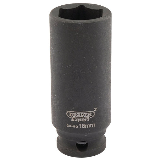 Draper 06891 Draper HI-TORQ® 6 Point Deep Impact Socket, 3/8" Sq. Dr., 18mm