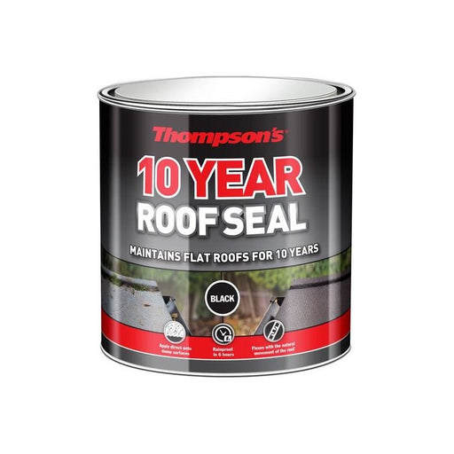 Ronseal Thompson's 10 Year Roof Seal Black 4 litre Ronseal - RockBottom Nothampton