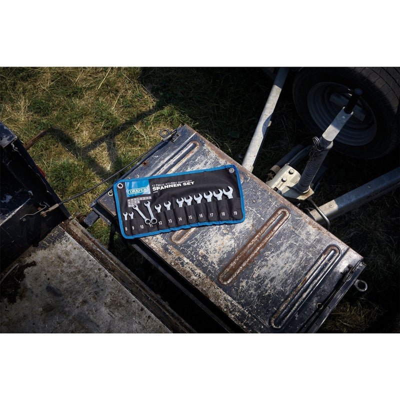 Draper HI-TORQ Metric Stubby Flexible Head Ratchet Combination Spanner Set (8 Piece) Draper - Town Tools