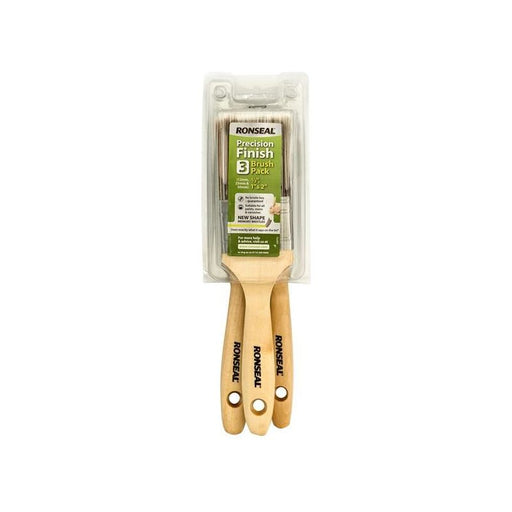 Ronseal Precision Finish Brush (Pack 3) Ronseal - RockBottom Nothampton