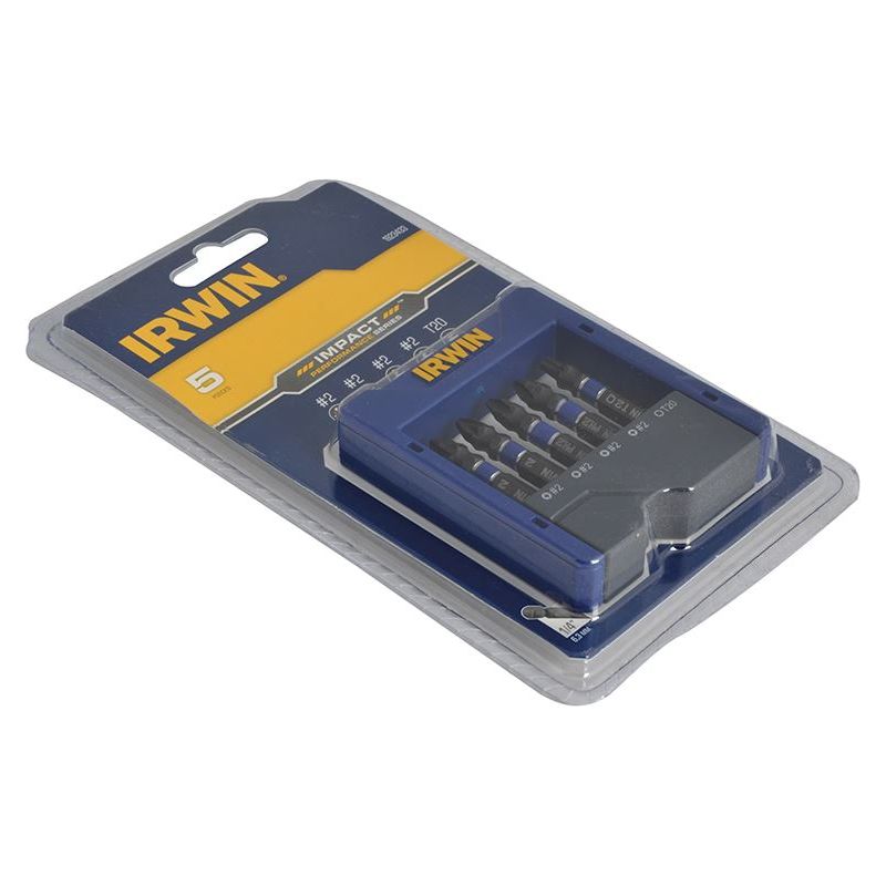Irwin® Phillips/Pozi/TORX Impact Screwdriver Pocket Bit Set, 5 Piece IRWIN® - RockBottom Northampton