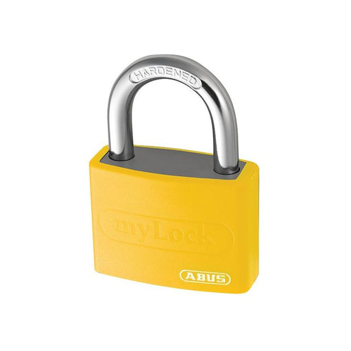 Abus Mechanical T65AL/40mm My Lock Aluminium Padlock Yellow Keyed Alike 6401 ABUS Mechanical - RockBottom Northampton 