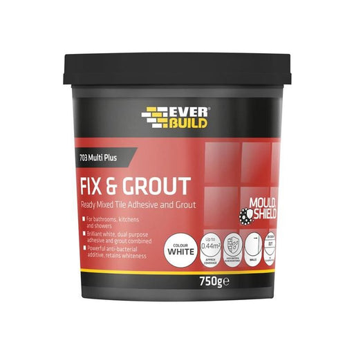 Everbuild Sika 703 Fix & Grout Tile Adhesive 1.5kg Everbuild Sika - RockBottom Northamptin