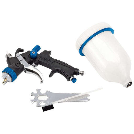 Draper 09707 HVLP Air Spray Gun with Composite Body and Gravity Fed Hopper, 600ml