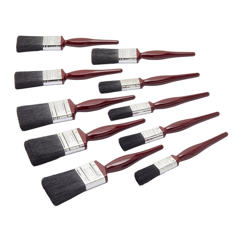 Fit For The Job 9pc All Purpose Paint Brush Set + Free Window Brush