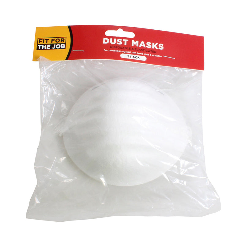 Fit For The Job Dust Masks - 5 Pack