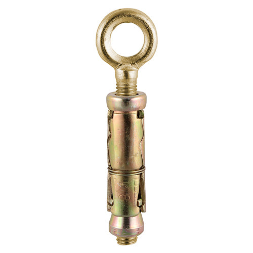 TIMCO Forged Eyes With Sheil Anchors Gold — Trade Pack