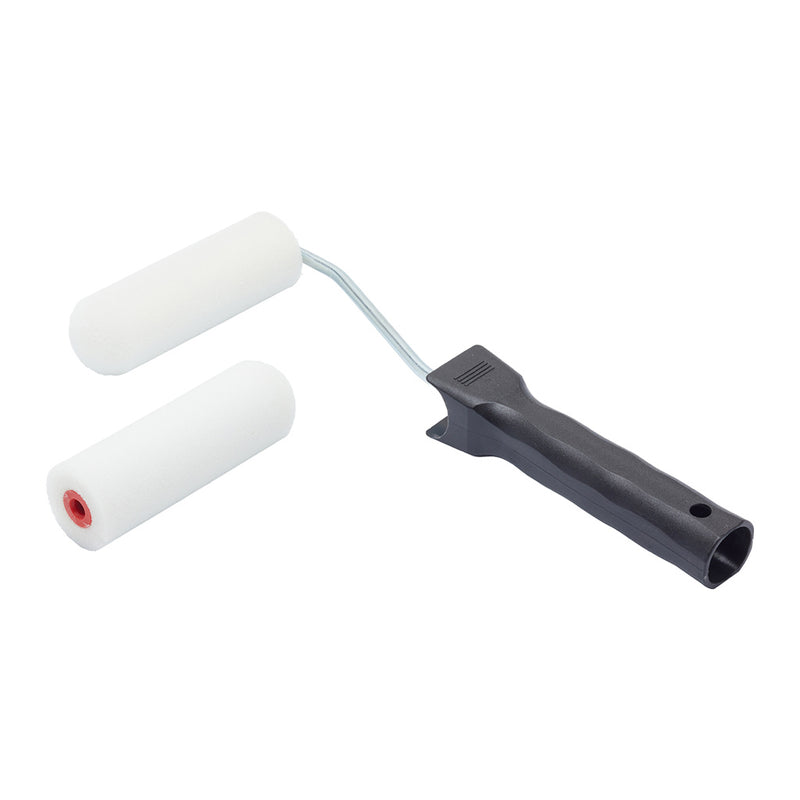Fit For The Job 2pk 4" Foam Mini Rollers & Frame
