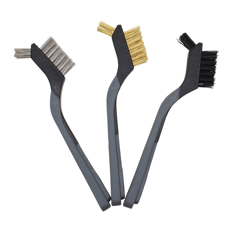 Fit For The Job 3pc Soft Grip Mini Wire Brush Set