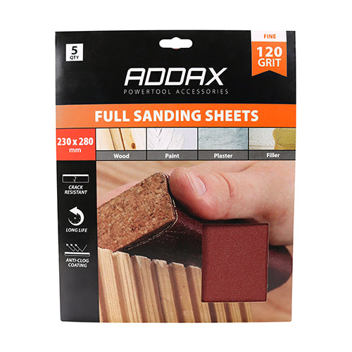 TIMCO Sanding Sheets 80 Grit Red