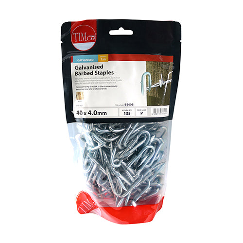 TIMCO Barbed Staples Galvanised