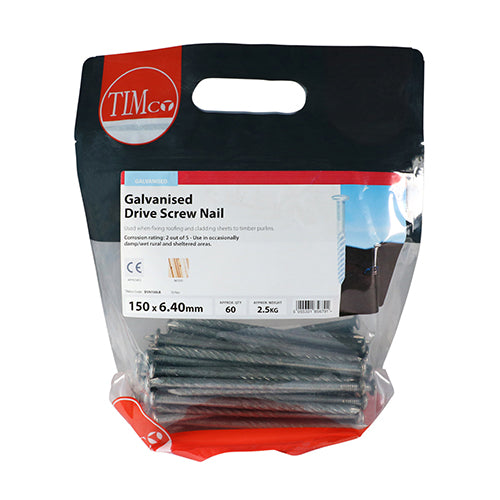 TIMCO Drive Screws Galvanised — 2kg Bag