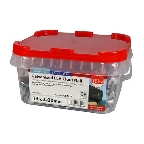 TIMCO Extra Large Head Clout Nails Galvanised