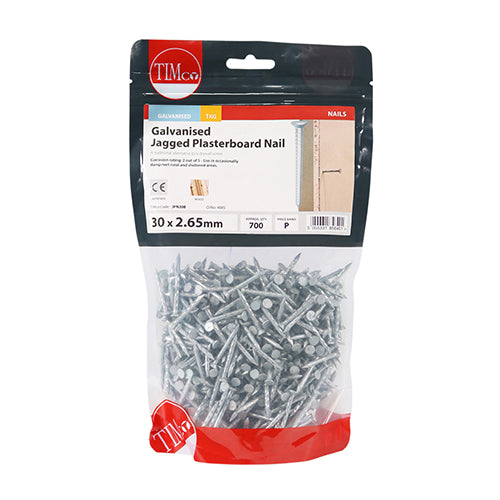 TIMCO Jagged Plasterboard Nails Galvanised