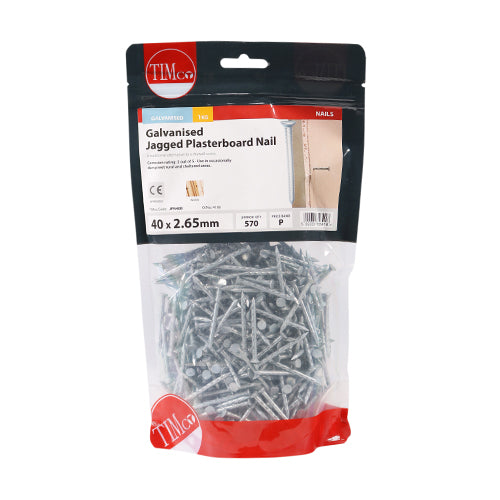 TIMCO Jagged Plasterboard Nails Galvanised