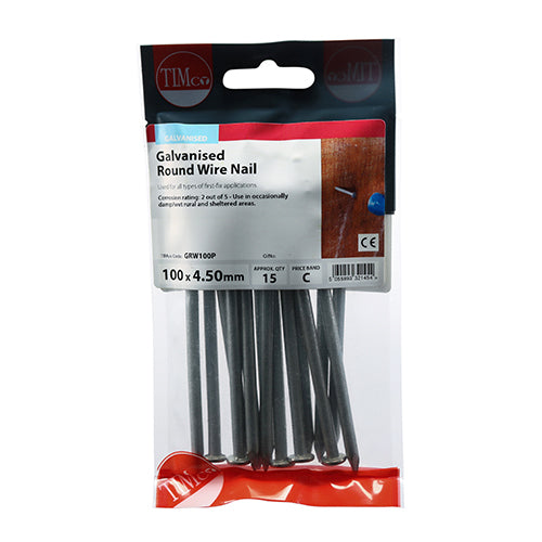 TIMCO Round Wire Nails Galvanised