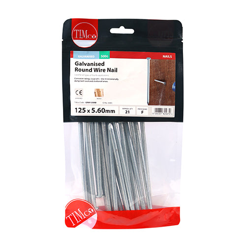 TIMCO Round Wire Nails Galvanised — Small Bag