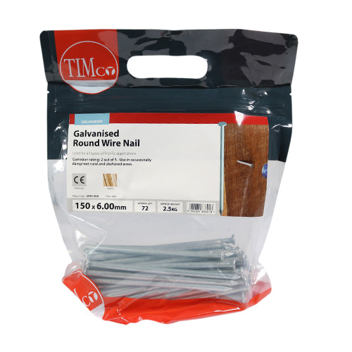 TIMCO Round Wire Nails Galvanised