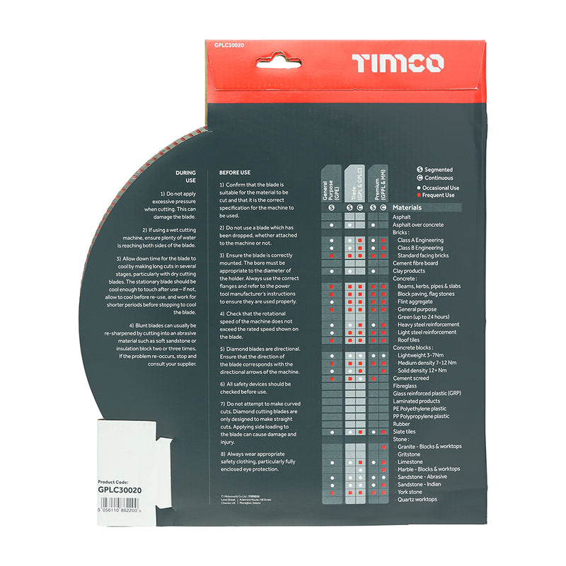 TIMCO Diamond Blade Continuous