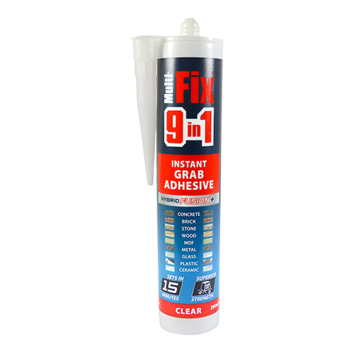 TIMCO 9 in 1 Instant Grab Adhesive White - 290ml