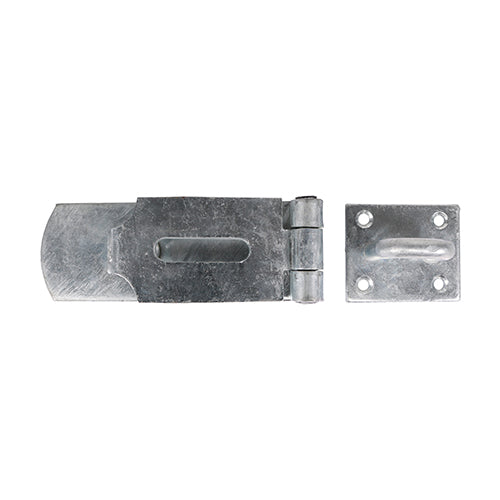TIMCO Heavy Duty Swivel Pattern Hasp & Staple Bolt On Black - 8"
