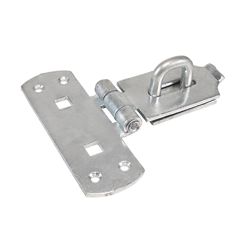 TIMCO Heavy Duty Vertical Pattern Hasp & Staple Bolt On Black - 6"
