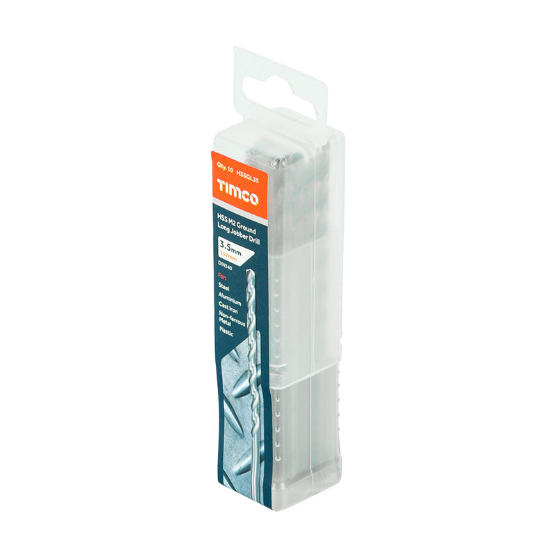 TIMCO Ground Long Jobber Drills HSS M2 — Tube