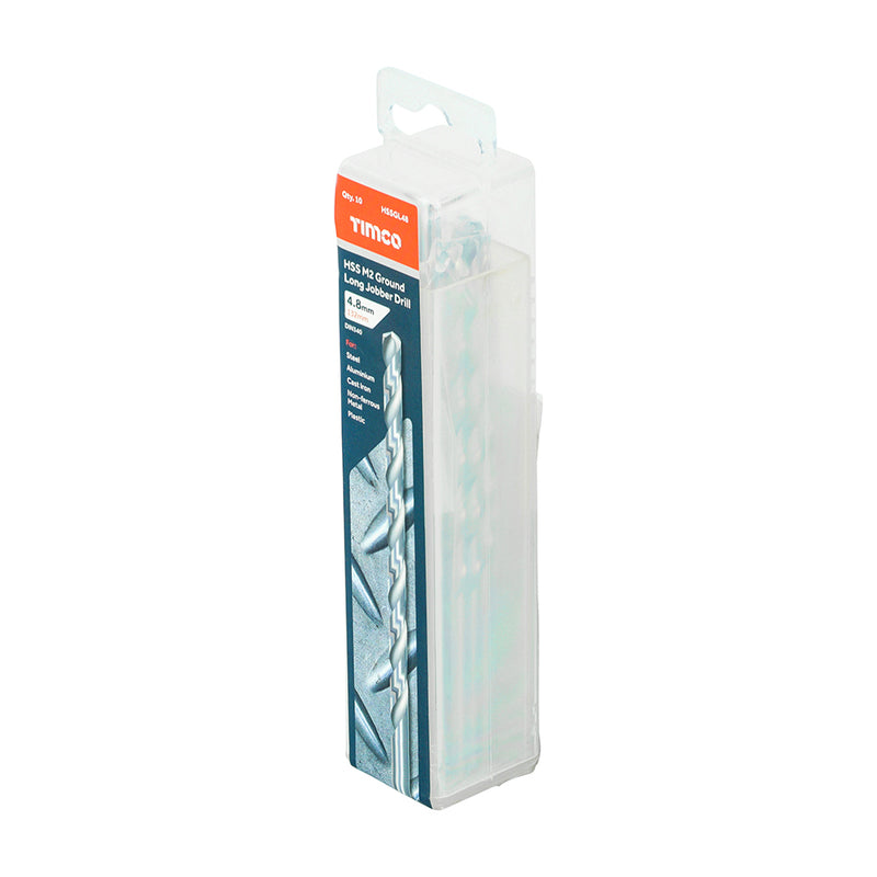 TIMCO Ground Long Jobber Drills HSS M2 — Tube