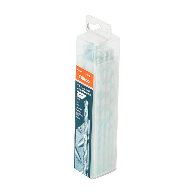 TIMCO Ground Long Jobber Drills HSS M2 — Tube