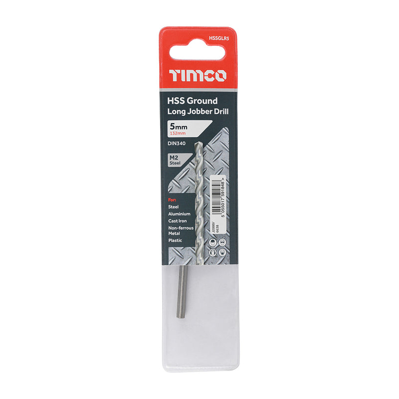 TIMCO Ground Long Jobber Drills HSS M2 — Wallet