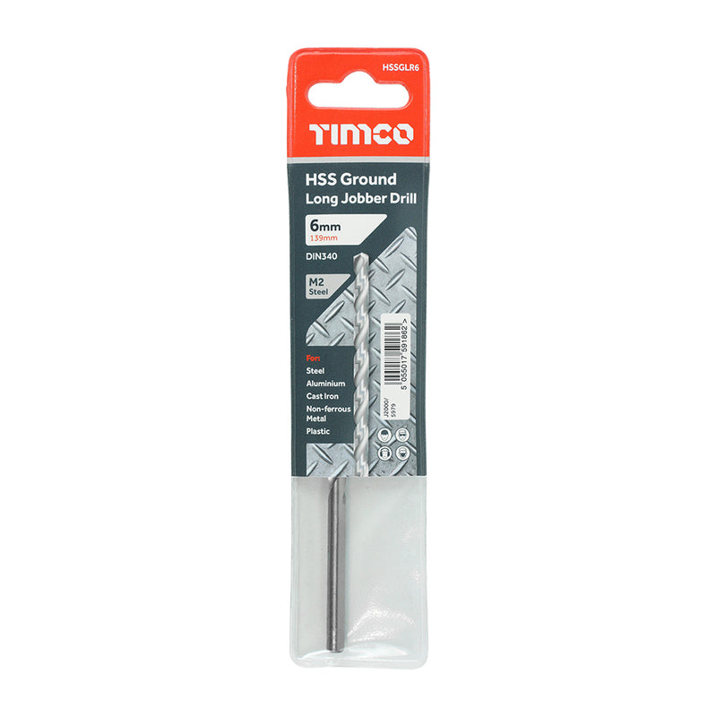 TIMCO Ground Long Jobber Drills HSS M2 — Wallet