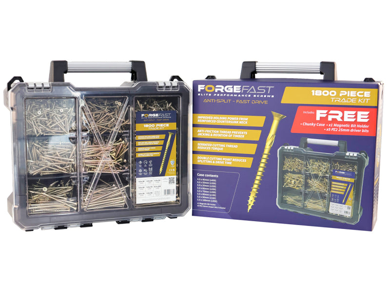 Mega Contract Kit 1800pc with FREE chunky case