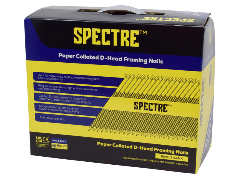 Spectre Collated Framing Nail R/Pk 2.8x50mm Bx 1100 Galv